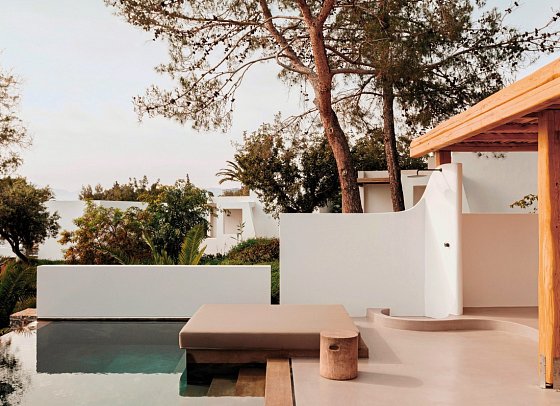 Minos Beach Art - Wohnbeispiel Villa 2 Schlafz. Meerblick Privatpool (Zimmercodierung V1R)