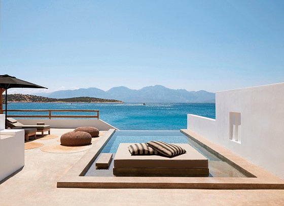 Minos Beach Art - Wohnbeispiel Villa 2 Schlafz. Meerblick Privatpool (Zimmercodierung V1R)