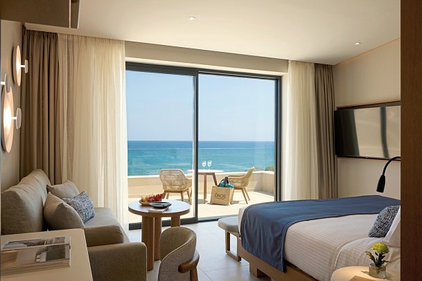 Oros Luxury Beach Resort - Wohnbeispiel Doppelzimmer Deluxe Meerblick (Zimmercodierung DD4)