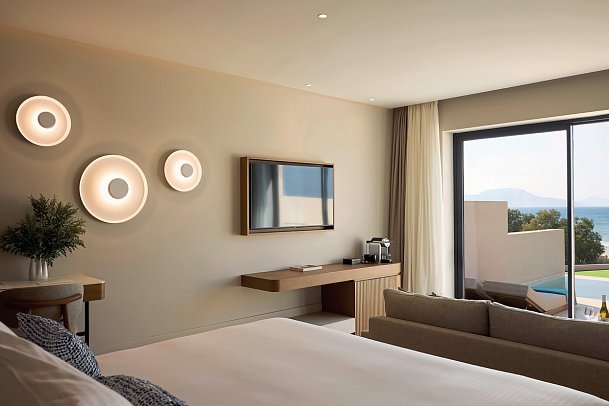 Oros Luxury Beach Resort - Wohnbeispiel Juniorsuite Privatpool (Zimmercodierung J1R)