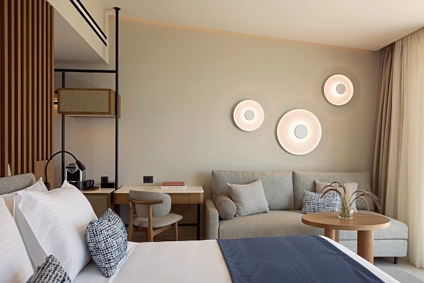 Oros Luxury Beach Resort - Wohnbeispiel Doppelzimmer Deluxe Meerblick (Zimmercodierung DD4)