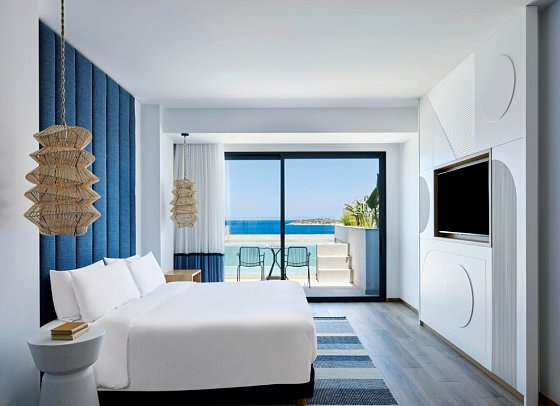 InterContinental Crete - Wohnbeispiel Juniorsuite Meerblick Privat Plunge Pool (Zimmercodierung J1R)