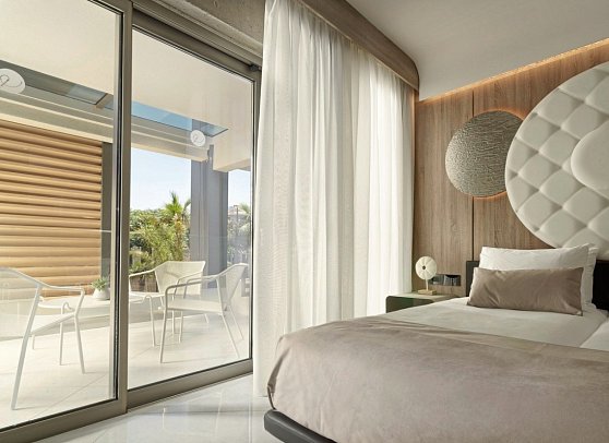 Nautilux Rethymno by Mage Hotels - Wohnbeispiel Doppelzimmer Verdant Gartenblick (Zimmercodierung D1G)