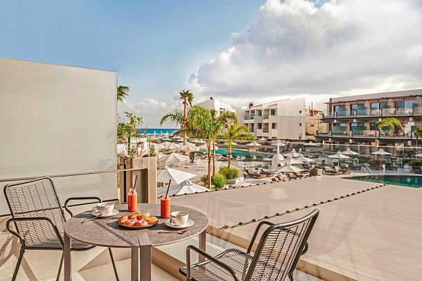 Nautilux Rethymno by Mage Hotels - Wohnbeipiel Doppelzimmer Classic Meerblick (Zimmercodierung D1M)