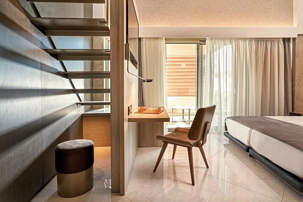 Nautilux Rethymno by Mage Hotels - Wohnbeispiel Maisonette mit Hot Tub Meerblick (Zimmercodierung MBM)