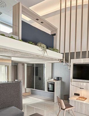 Nautilux Rethymno by Mage Hotels - Wohnbeispiel Maisonette mit Hot Tub Meerblick (Zimmercodierung MBM)