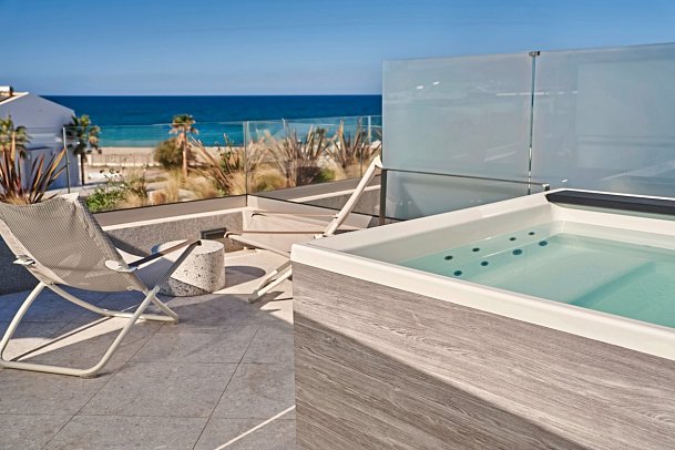 Nautilux Rethymno by Mage Hotels - Wohnbeispiel Maisonette mit Hot Tub Meerblick (Zimmercodierung MBM)