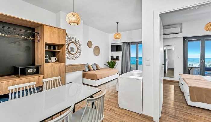 Sunset Beach Hotel - Wohnbeispiel Juniorsuite Meerblick (Zimmercodierung JBM)