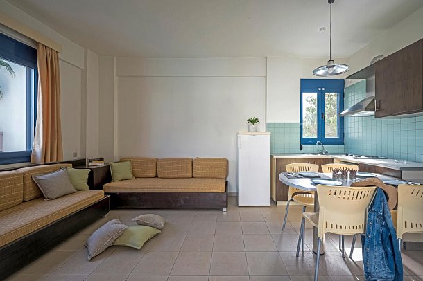 Meropi Hotel & Apartments - Wohnbeispiel Apartment 1 Schlafzimmer (Zimmercodierung AB1)