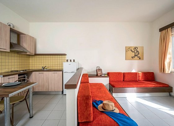 Meropi Hotel & Apartments - Wohnbeispiel Apartement 1 Schlafzimmer (Zimmercodierung AB1)