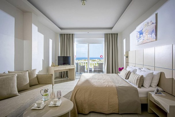 Matheo Villas & Suites - Wohnbeispiel Doppelzimmer Superior Meerblick (Zimmercodierung DSM)