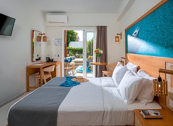 Astir Beach - Wohnbeispiel Doppelzimmer Gartenblick (Zimmercodierung DBG)