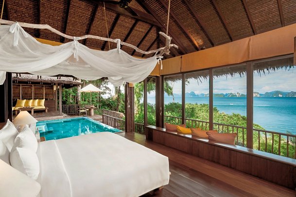 Six Senses Yao Noi - Wohnbeispiel Beachfront Pool Villa (Zimmercodierung VBO)