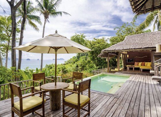 Six Senses Yao Noi - Wohnbeispiel Beachfront Pool Villa Suite (Zimmercodierung VDO)