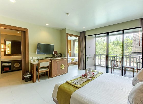 Maikhao Palm Beach Resort - Wohnbeispiel Deluxe Family (Zimmercodierung FD1)
