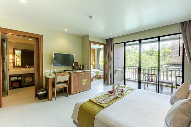 Maikhao Palm Beach Resort - Wohnbeispiel Deluxe Family (Zimmercodierung FD1)