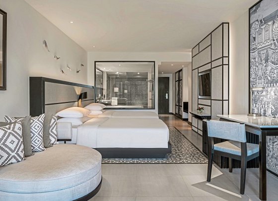 Hyatt Regency Phuket Resort - Wohnbeispiel Twin Garden (Zimmercodierung UD1)