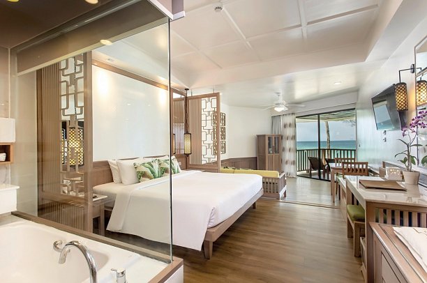 Katathani Phuket Beach Resort - Wohnbeispiel Junior Suite Oceanfront (Zimmercodierung JBO)