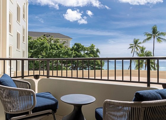 Moana Surfrider, A Westin Resort & Spa, Waikiki Beach - Wohnbeispiel Tower Partial Ocean View (Zimmercodierungen UBN, U1N, U2N & U3N)