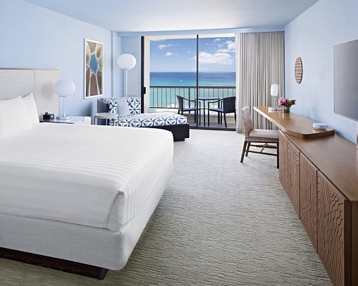 Hyatt Regency Waikiki Beach Resort & Spa - Wohnbeispiel Ocean Front 1 King Bed (Zimmercodierungen U2O & U3O)