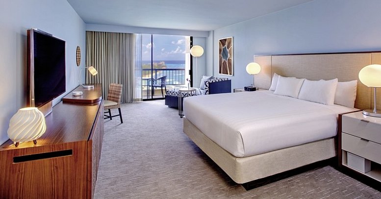 Hyatt Regency Waikiki Beach Resort & Spa - Wohnbeispiel Ocean View 1 Kingbed (Zimmercodierungen U2M & U3M)