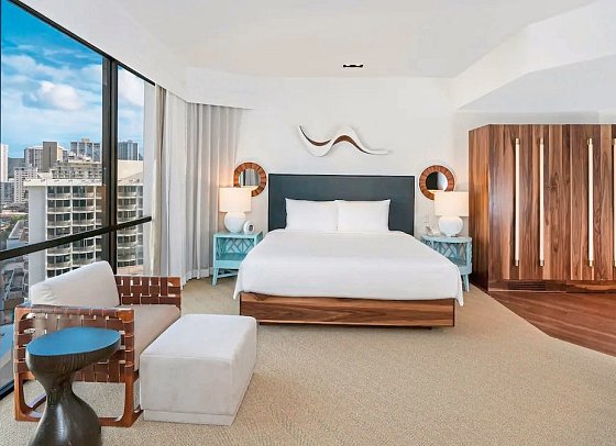 Hyatt Centric Waikiki Beach - Wohnbeispiel Ocean View 1 King (Zimmercodierung U2M)
