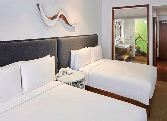 Hyatt Centric Waikiki Beach - Wohnbeispiel 2 Double Beds (Zimmercodierung UG4)