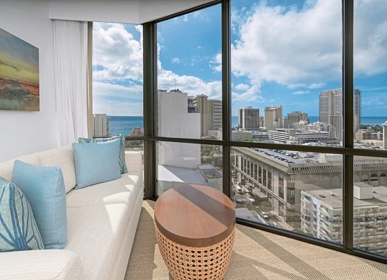 Hyatt Centric Waikiki Beach - Wohnbeispiel 1 King Bed with Ocean View (Zimmercodierung U2M)