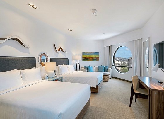 Hyatt Centric Waikiki Beach - Wohnbeispiel 2 Queen Beds Deluxe (Zimmercodierung UD4)