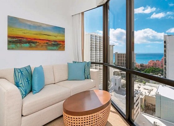 Hyatt Centric Waikiki Beach - Wohnbeisipiel Ocean View 1 King (Zimmercodierung U2M)