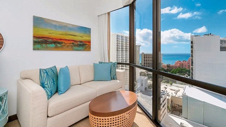 Hyatt Centric Waikiki Beach - Wohnbeisipiel Ocean View 1 King (Zimmercodierung U2M)