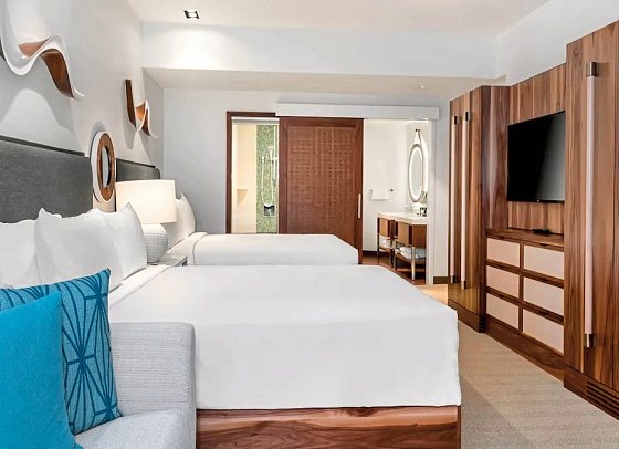 Hyatt Centric Waikiki Beach - Wohnbeispiel 2 Queen Beds Deluxe (Zimmercodierung UD4)