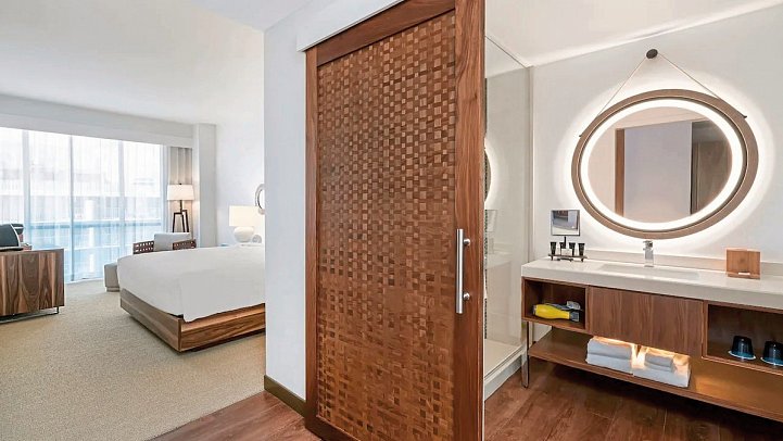 Hyatt Centric Waikiki Beach - Wohnbeispiel Ocean View 1 King Bed (Zimmercodierung U2M)