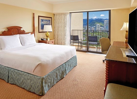 Hilton Hawaiian Village Waikiki Beach Resort - Wohnbeispiel Resort View (Zimmercodierungen UB3, UP2, UB6 & UB8)