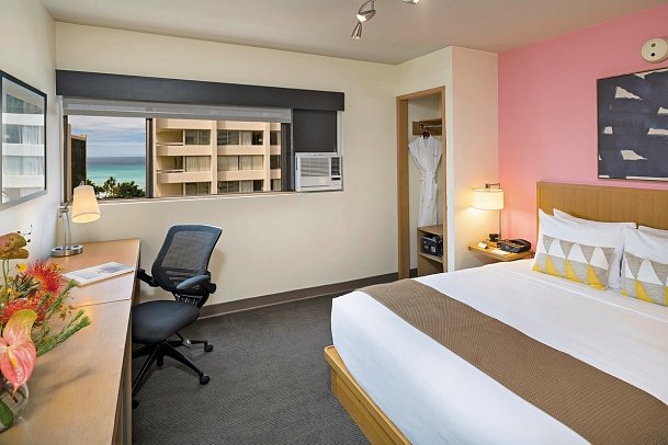 Vive Hotel Waikiki - Wohnbeispiel Cosmopolitan Ocean View Queen (Zimmercodierung UBM)