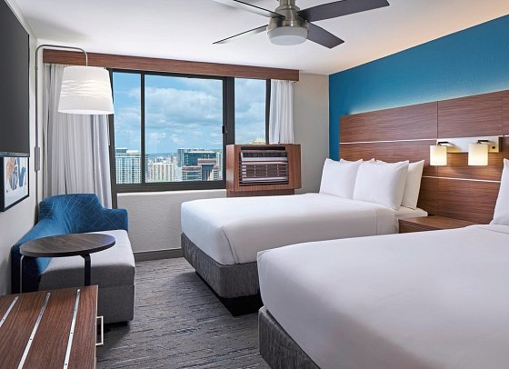 Holiday Inn Express Waikiki - Wohnbeispiel Ocean View (Zimmercodierung UBM)