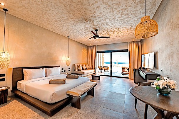 Sentido Naga Bay - Wohnbeispiel Juniorsuite Swim Up Gartenblick (Zimmercodierungen JBQ & JNQ)