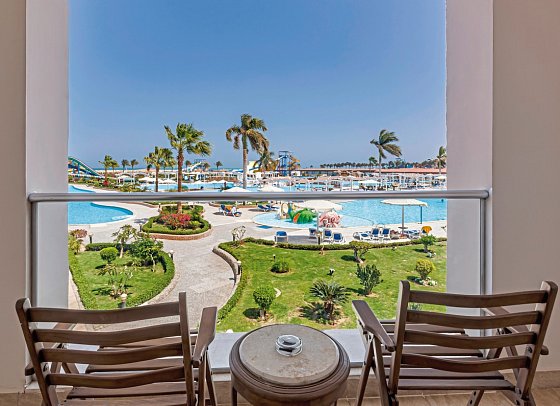 SUNRISE Alora Aqua Park Resort - Beispiel Balkon Doppelzimmer Superior Poolblick (Zimmercodierungen DSP & DCP)