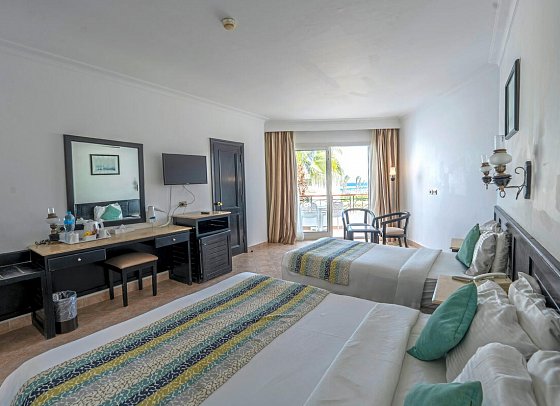 JAZ Palmariva Beach - Wohnbeispiel Familienzimmer Deluxe Meerblick (Zimmercodierung FDM)
