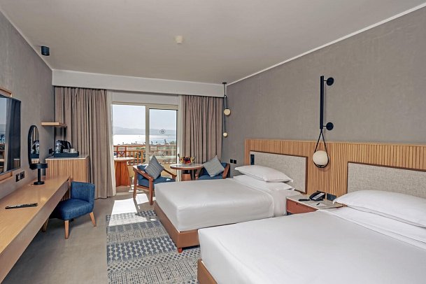 Sheraton Soma Bay Resort - Wohnbeispiel Doppelzimmer Meerblick (Zimmercodierungen D1M, DCM & DBM)
