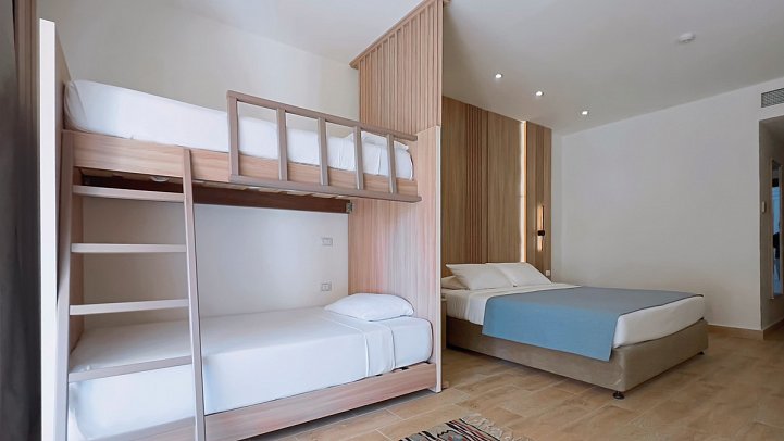 Sentido Caribbean World Soma Bay - Beispiel Terrasse Doppelzimmer Swim Up Gartenblick (Zimmercodierung D1Q)