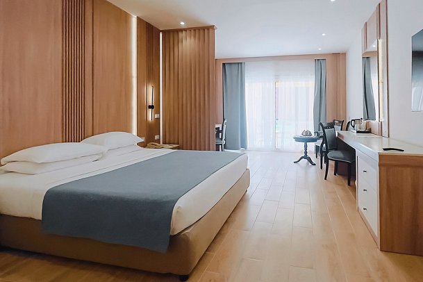 Sentido Caribbean World Soma Bay - Beispiel Bad Doppelzimmer Swim Up Gartenblick (Zimmercodierung D1Q)