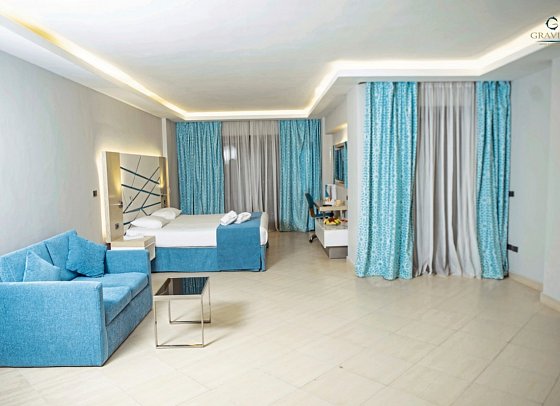 Gravity Hotel & Aqua Park Hurghada - Wohnbeispiel Gravity Suite Meerblick (Zimmercodierung W2M)