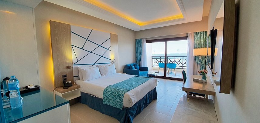 Gravity Hotel & Aquapark Sahl Hasheesh - Wohnbeispiel Doppelzimmer Deluxe Meerblick (Zimmercodierungen DDM & DC1)