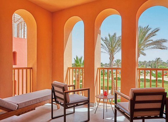 Steigenberger Golf Resort - Beispiel Balkon Doppelzimmer Deluxe (Zimmercodierungen DS3, DC1, DD1 & DD2)