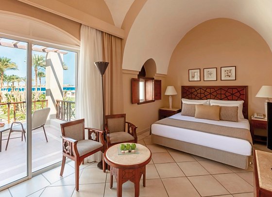Iberotel Makadi Beach - Wohnbeispiel Doppelzimmer Superior seitl. Meerblick (Zimmercodierungen DSN & DCN)