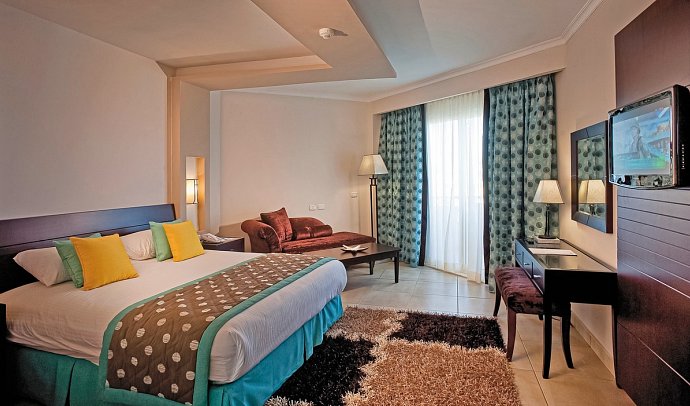 Amwaj Beach Club Abu Soma - Wohnbeispiel Doppelzimmer Deluxe Meerblick (Zimmercodierungen UDM, DC2 & DDM)