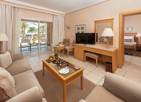 JAZ Makadi Star & Spa - Wohnbeispiel Juniorsuite Poolblick (Zimmercodierung J1P)
