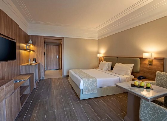 SRNTY Sun Ray - Wohnbeispiel Doppelzimmer Premium Poolblick (Zimmercodierungen DMP & DC1)