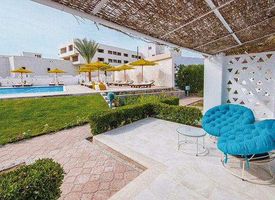 Shams Lodge Water Sports Resort - Beispiel Terrasse (Zimmercodierungen BB1, BC1 & FV1)